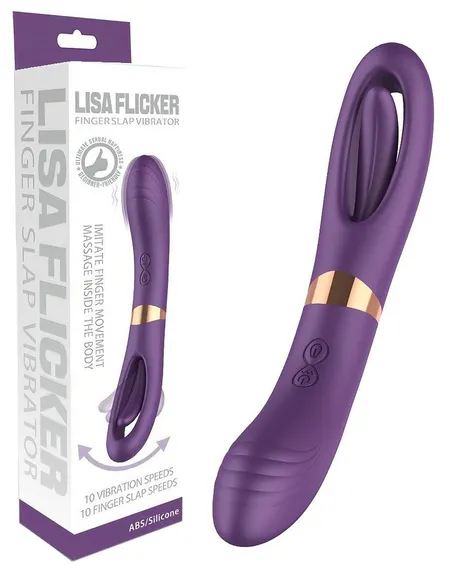 Ljubičasti dvostrani vibrator .