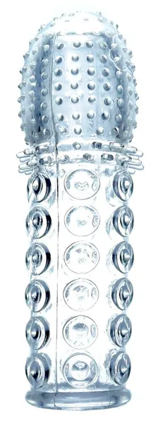 Prozirna zatvorena mlaznica za penis - 13,5 cm.