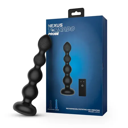 Nekus Tornado Beaded probe Large analna vibraciona kutija sa funkcijom rotacije, Crna