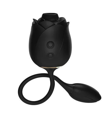 Crni stimulator klitorisa Dark Blushing Rose