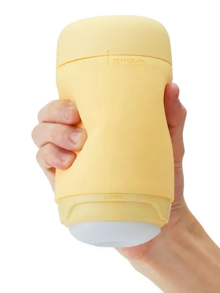 Masturbator Tenga Puffy Custard Yellow