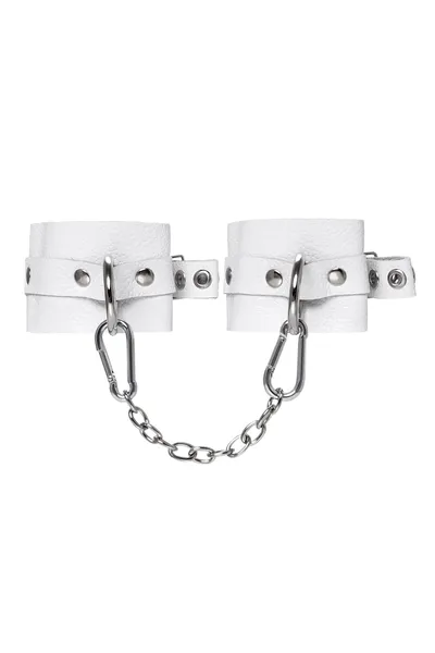 Pecado BDSM lisice, meke sa ušicama, koža, bela