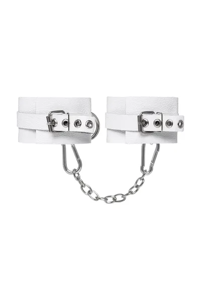 Pecado BDSM lisice, meke sa ušicama, koža, bela