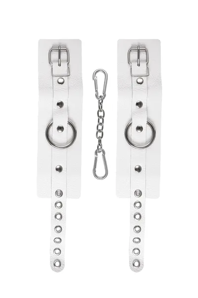 Pecado BDSM lisice, meke sa ušicama, koža, bela