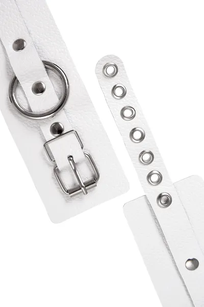 Pecado BDSM lisice, meke sa ušicama, koža, bela