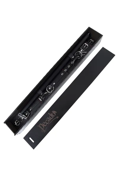 Bondažnый skup kada je greh ušao BDSM, 4 tačke fixacije, rasporka, lisice, okovi, prirodna koža, crna