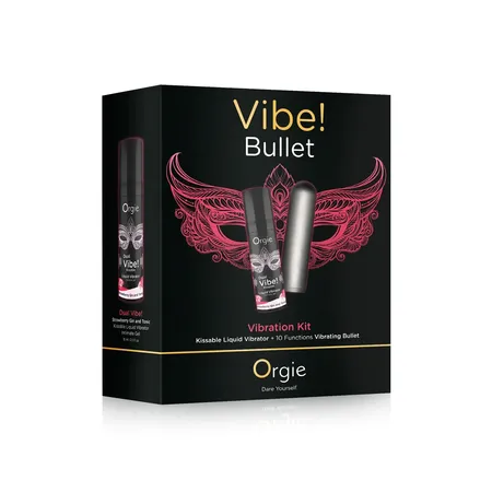 Orgie Vibe Set! Bullet sa vibracionim gelom Dual Vibe i vibracionim mecima
