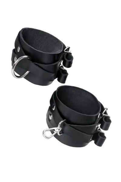 Pecado BDSM okovi, sa dve ukrštene trake, kvačilo-originalni karabin, koža