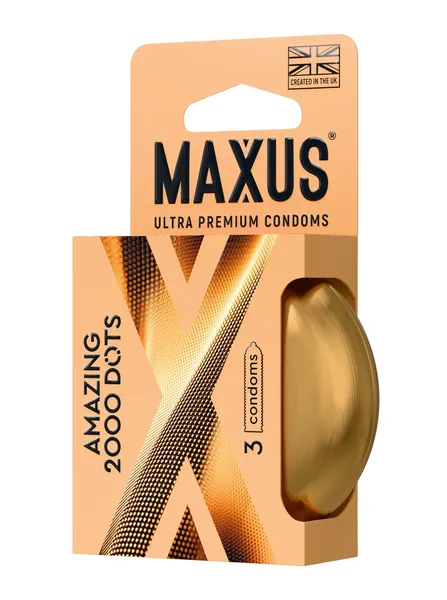 Точечные презервативы maxus amazing dots с железным кейсом
