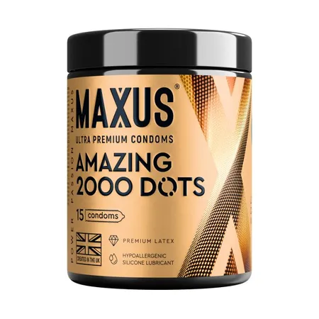 Точечные презервативы maxus amazing dots с железным кейсом
