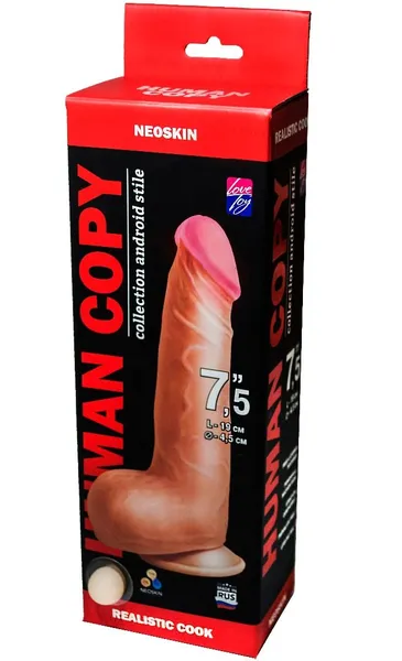 Dildo Human copi na usisnoj čaši, l 190 mm d 45 mm art. 613503