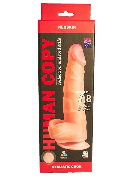Dildo Human copi na usisnoj čaši, l 190 mm d 45 mm art. 618703