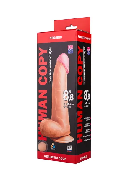 Dildo Human copi na usisnoj čaši, l 215 mm D 50 mm art. 612803