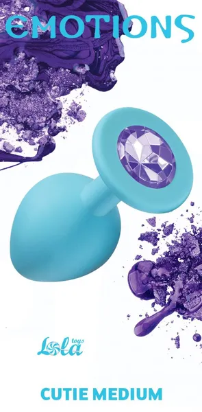 Emotions Cutie Medium Turquoise light purple crystal 4012-04Lola