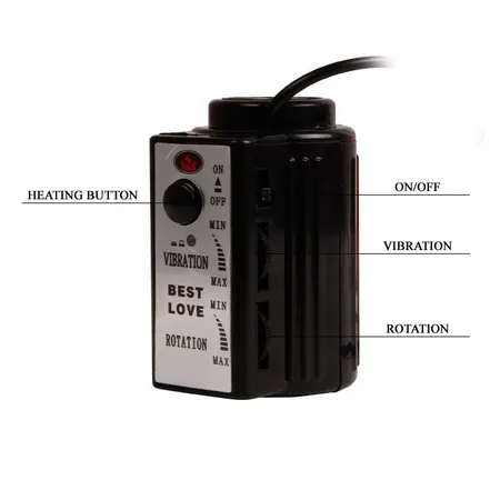 Vibrator na usisnoj čaši sa funkcijom grejanja