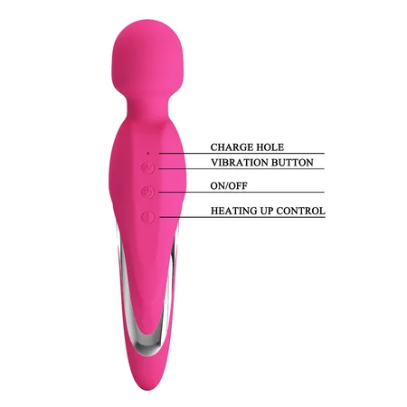 Prettilove Antoniheating vibracioni masažer sa funkcijom grejanja srednje veličine