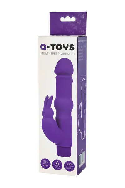 Toifa a-Tois nerealni vibrator, silikon, ljubičasta, 18 cm