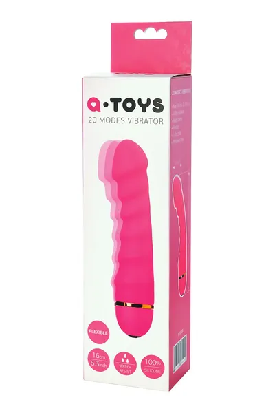 Vibrator a-Tois bi TOIFA, silikon, ružičasta, 16 cm