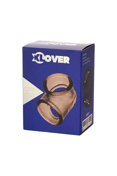 TOIFA Klover prsten za erekciju penisa, termoplastični elastomer (TPE), crni, 3,5 cm