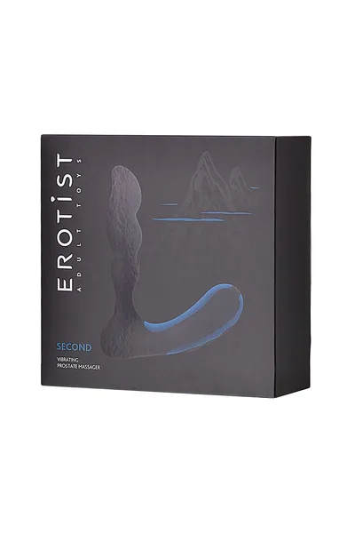 Erotist Second stimulator prostate, silikon, crni, 14 cm