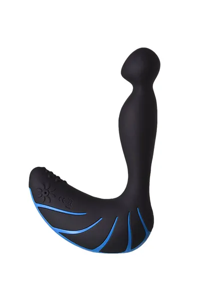Erotist treći stimulator prostate, silikon, crni, 15,7 cm