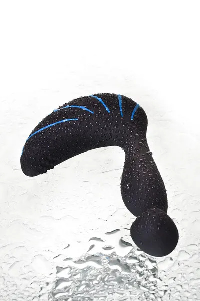 Erotist treći stimulator prostate, silikon, crni, 15,7 cm