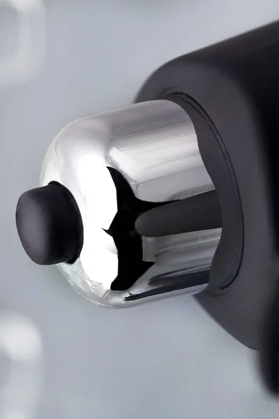 Erotist prvi stimulator prostate, silikon, crni, 14,4 cm