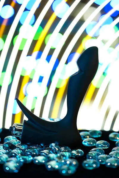 Erotist prvi stimulator prostate, silikon, crni, 14,4 cm