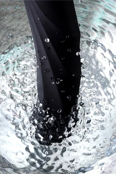 Nerealni vibrator Vaname D-Splash Tornado, Silikon, crni, 25 cm