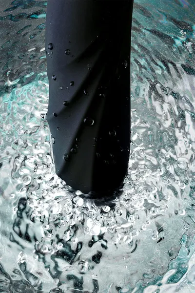 Vibrator sa klitorisnim stimulatorom VANAME D-Splash Thunder, Silikon, Crna, 24,2 cm