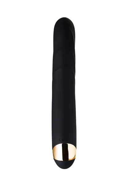 Vibrator sa klitorisnim stimulatorom VANAME D-Splash Thunder, Silikon, Crna, 24,2 cm