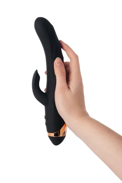 Vibrator sa klitorisnim stimulatorom VANAME D-Splash Thunder, Silikon, Crna, 24,2 cm
