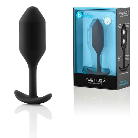 Crni čep za nošenje B-Vibe Snug plug 2-11,4 cm.