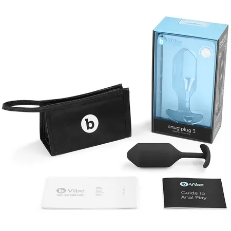 Profesionalni čep za nošenje B-Vibe Snug plug 3 crna