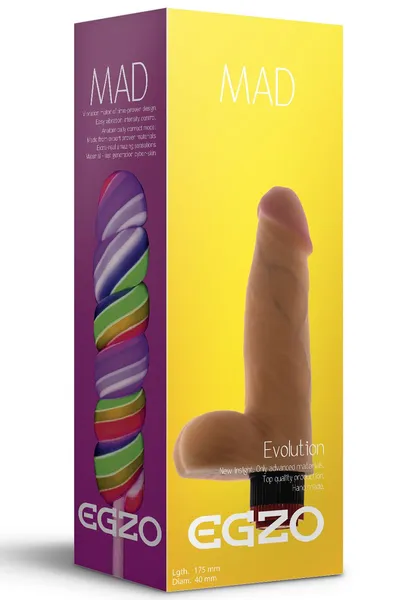 Mad Lollipop telesni realni multi-speed vibrator .