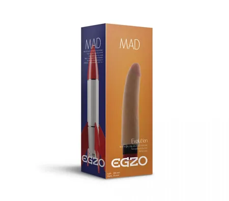 Realistični multi-speed vibrator bez skrotuma Mad Rocket .