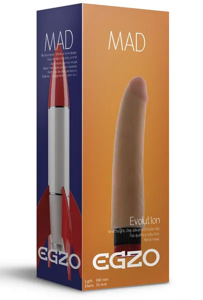 Realistični multi-speed vibrator bez skrotuma Mad Rocket .