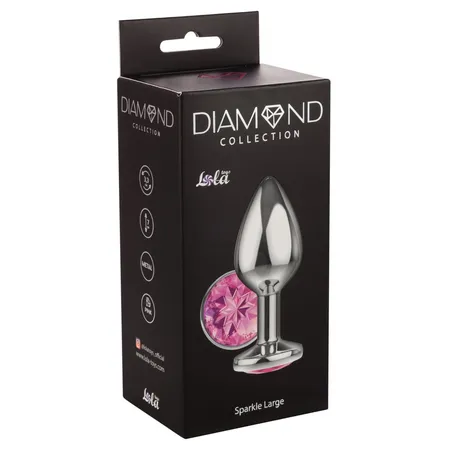 Analni čep Diamond Pink Sparkle Large 4010-03lola