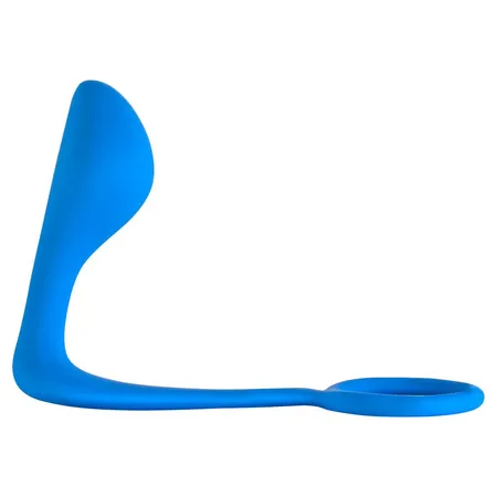 Muški Analni stimulans sa prstenom na penisu Button Anal plug Blue 4216-03lola