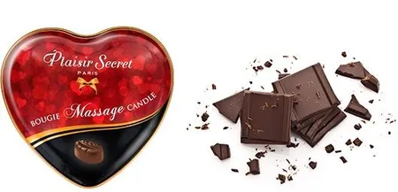 Массажная свеча с ароматом шоколада bougie massage candle .