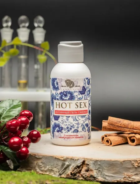 Согревающий и возбуждающий интимный гель-смазка hot sex .