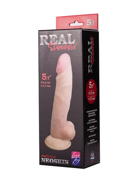 Real standart dildo na usisnoj čaši, l 140 mm d 37 mm art. 014603