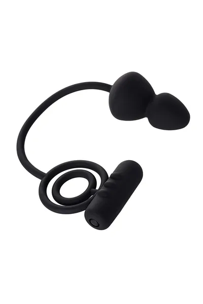 Erotist Analni čep sa dodatnom stimulacijom, silikon, Crna (541306)