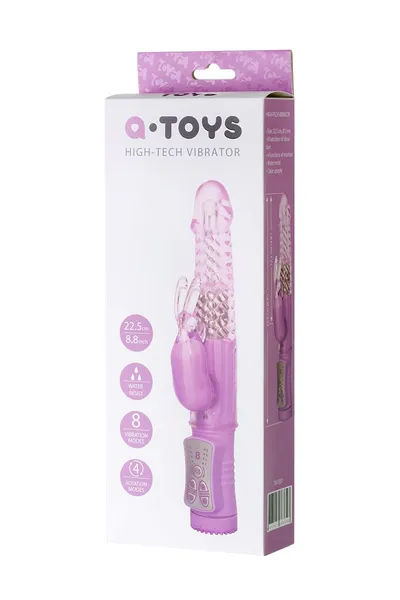 TOIFA a-Tois high-tech Fantasi klitorisni stimulans vibrator, TPE, ljubičasta, 22, 5 cm