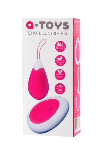 Vibroiaico Toifa a-Tois Eggo sa daljinskim upravljačem, silikon, roze, 6 cm