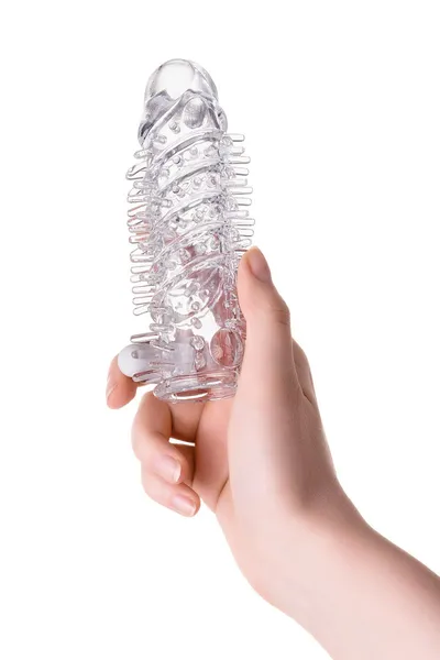 Toifa a-Tois Fril dodatak za penis sa vibracionom metlom, TPR, providan, 13,4 cm