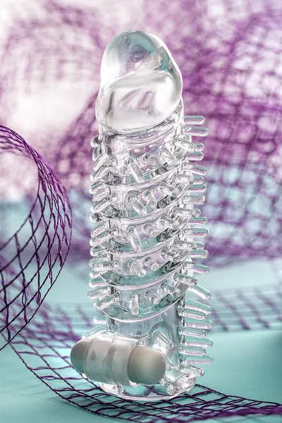 Toifa a-Tois Fril dodatak za penis sa vibracionom metlom, TPR, providan, 13,4 cm