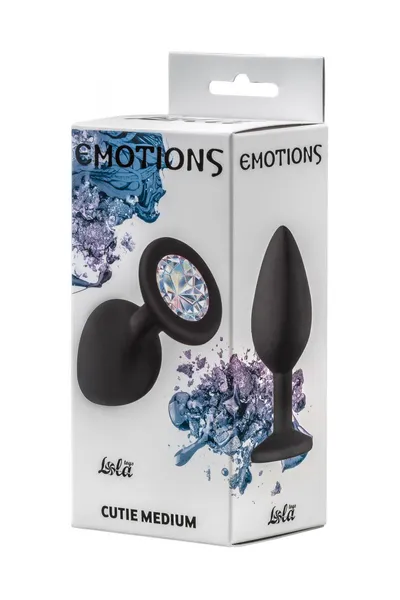 Analni čep Emotions Cutie Medium Black moonstone crystal 4012-08Lola