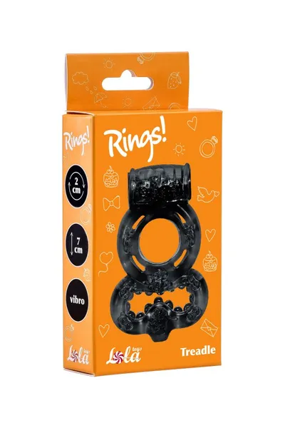 Prsten za erekciju Rings Treadle Black 0114-62lola