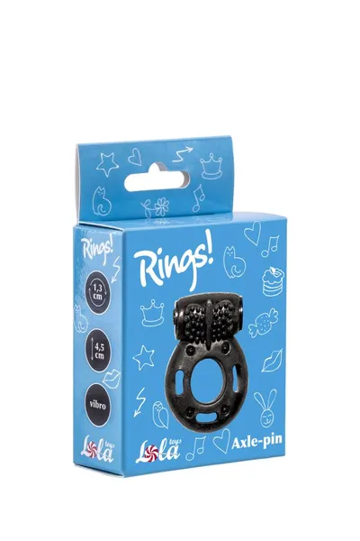 Prsten za erekciju sa vibracijama Rings Akle-PIN Black 0114-82lola